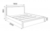 БЕАТРИС (Спальня) М06 кровать 1,6 со спинкой, с настилом - Мебельный салон "Палитра"