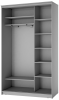 Шкаф - Купе 2-х дверный с зеркалом, пескоструйная обработка - Мебельный салон "Палитра"