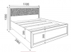 САВАННА (Спальня) М04 Кровать с настилом 1,4 - Мебельный салон "Палитра"
