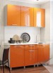 Кухня 1,5 "Блестки Оранж" - Мебельный салон "Палитра"