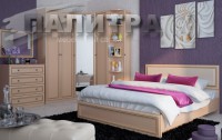 БЕАТРИС (Спальня) М06 кровать 1,6 со спинкой, с настилом - Мебельный салон "Палитра"