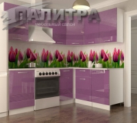Кухня угловая "Волна Фиолетовый металлик 2100 х 1600"  - Мебельный салон "Палитра"