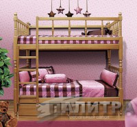Кровать двухъярусная детская массив - Мебельный салон "Палитра"