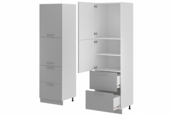 Пенал 600 мм высокий 2 ящика 2 двери - Мебельный салон "Палитра"