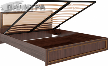 Кровать 1,6 М 11 с мягкой спинкой и подъемным механизмом  - Мебельный салон "Палитра"
